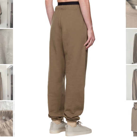 NWT Essentials Fear Of God Sweatpants in wood S - Picture 2 of 10